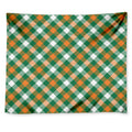 St. Patrick's Day Plaid Pattern Print Tapestry