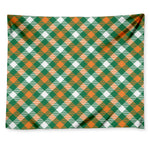 St. Patrick's Day Plaid Pattern Print Tapestry