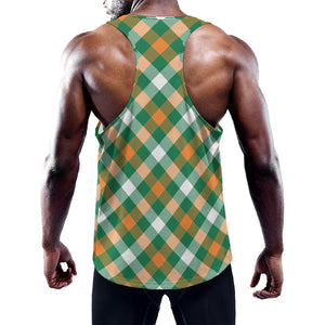 St. Patrick's Day Plaid Pattern Print Training Tank Top