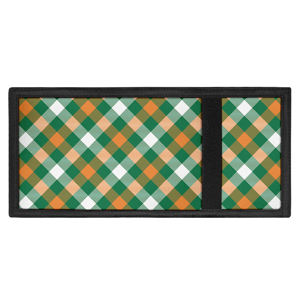 St. Patrick's Day Plaid Pattern Print Trifold Wallet