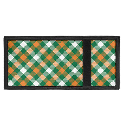 St. Patrick's Day Plaid Pattern Print Trifold Wallet