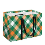 St. Patrick's Day Plaid Pattern Print Utility Tote Bag