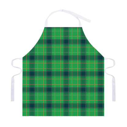 St. Patrick's Day Scottish Plaid Print Adjustable Apron