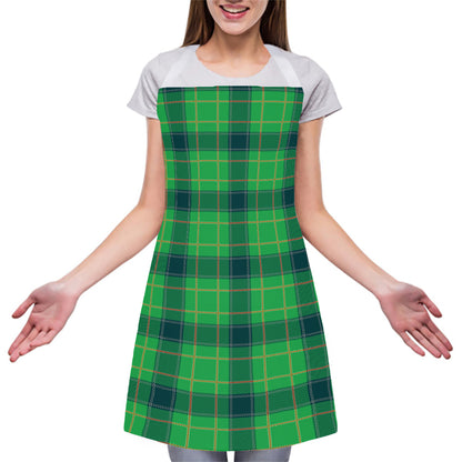 St. Patrick's Day Scottish Plaid Print Adjustable Apron