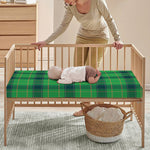 St. Patrick's Day Scottish Plaid Print Baby Crib Sheet