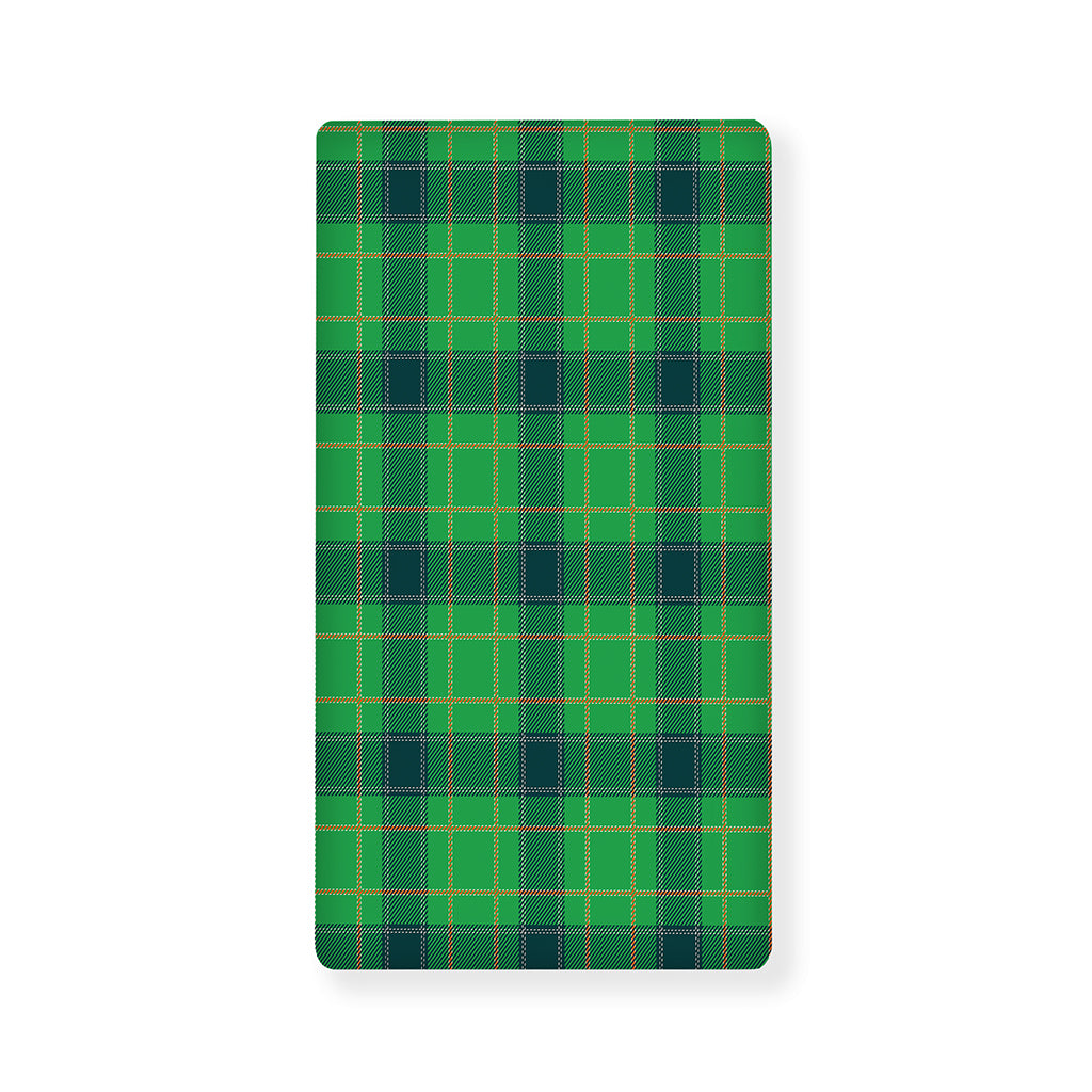 St. Patrick's Day Scottish Plaid Print Baby Crib Sheet