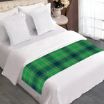 St. Patrick's Day Scottish Plaid Print Bed Runner