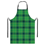 St. Patrick's Day Scottish Plaid Print Bib Apron With Pocket