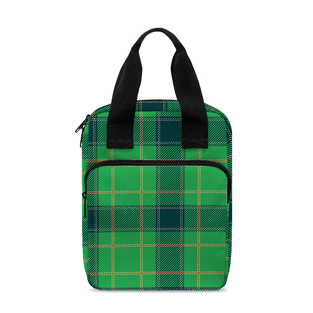 St. Patrick's Day Scottish Plaid Print Bible Tote Bag