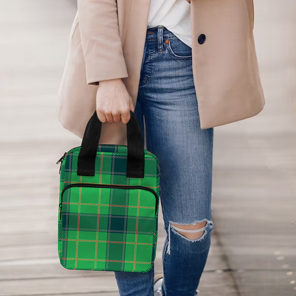 St. Patrick's Day Scottish Plaid Print Bible Tote Bag