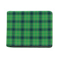 St. Patrick's Day Scottish Plaid Print Bifold Wallet