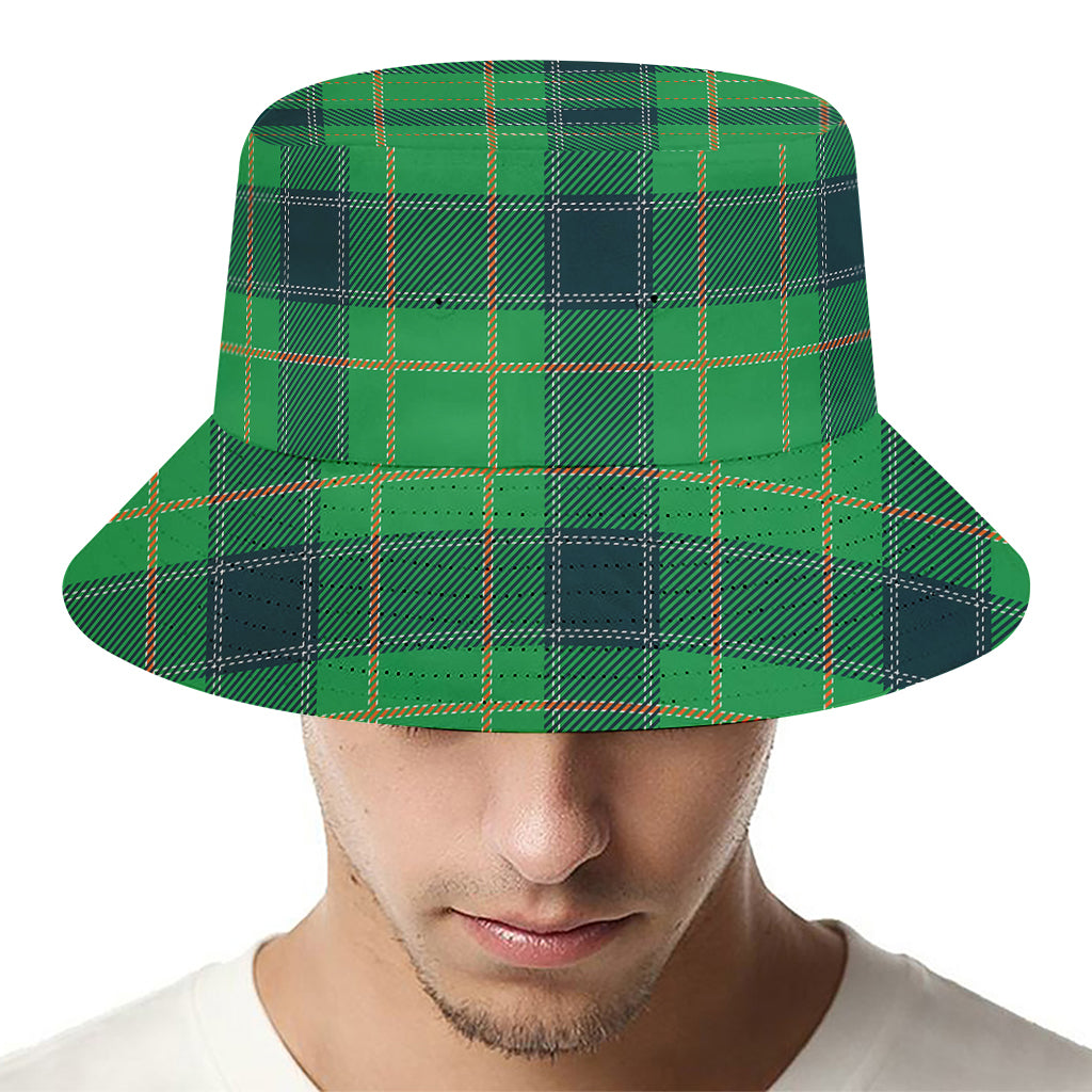 St. Patrick's Day Scottish Plaid Print Bucket Hat