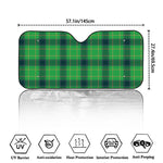 St. Patrick's Day Scottish Plaid Print Car Windshield Sun Shade