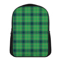 St. Patrick's Day Scottish Plaid Print Casual Backpack