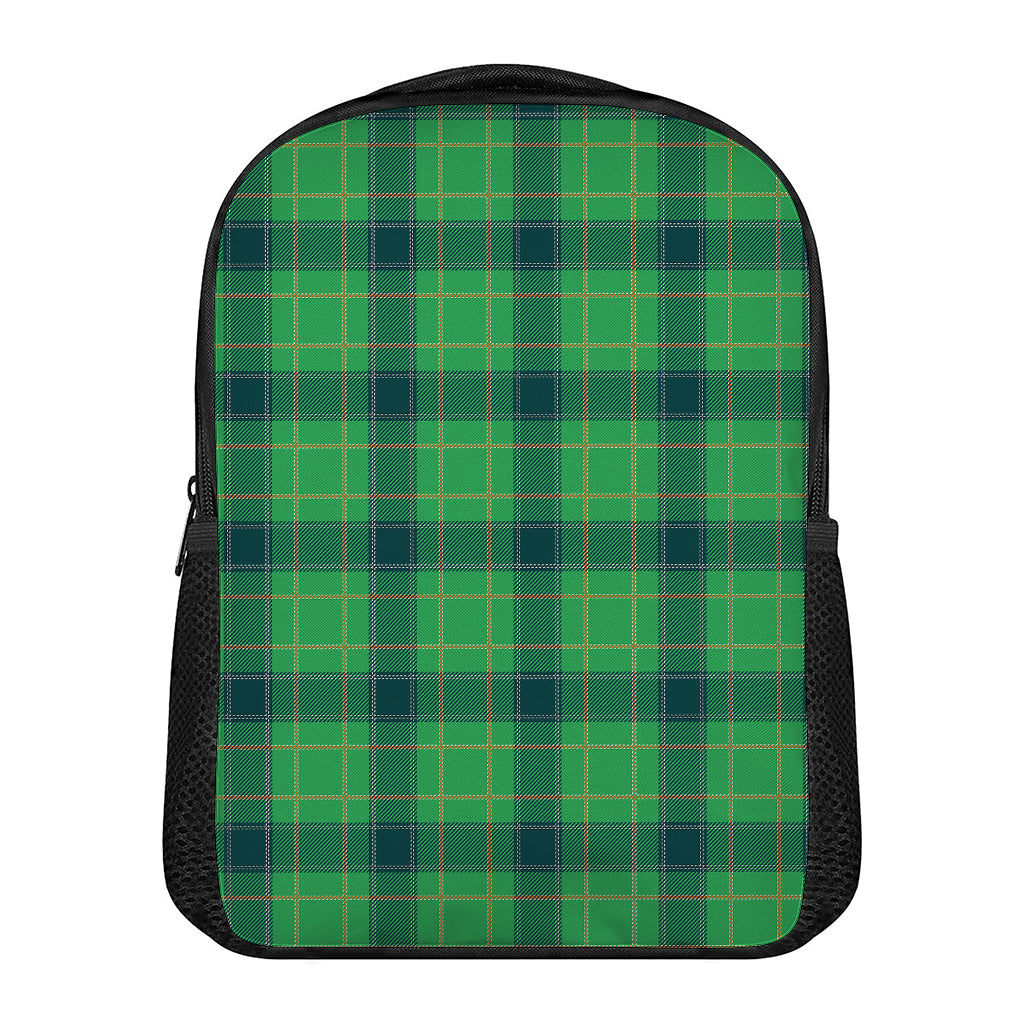 St. Patrick's Day Scottish Plaid Print Casual Backpack