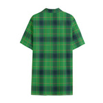 St. Patrick's Day Scottish Plaid Print Cotton Hawaiian Shirt