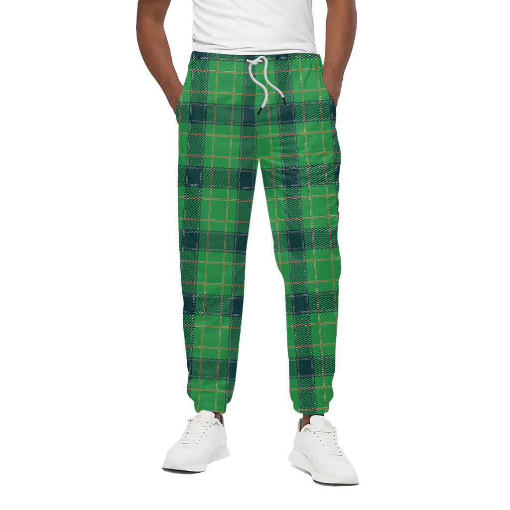 St. Patrick's Day Scottish Plaid Print Cotton Pants