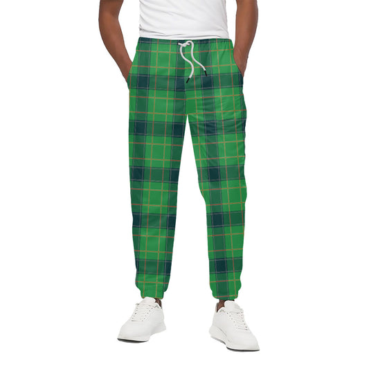 St. Patrick's Day Scottish Plaid Print Cotton Pants