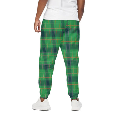 St. Patrick's Day Scottish Plaid Print Cotton Pants