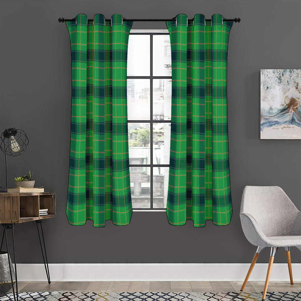 St. Patrick's Day Scottish Plaid Print Curtain