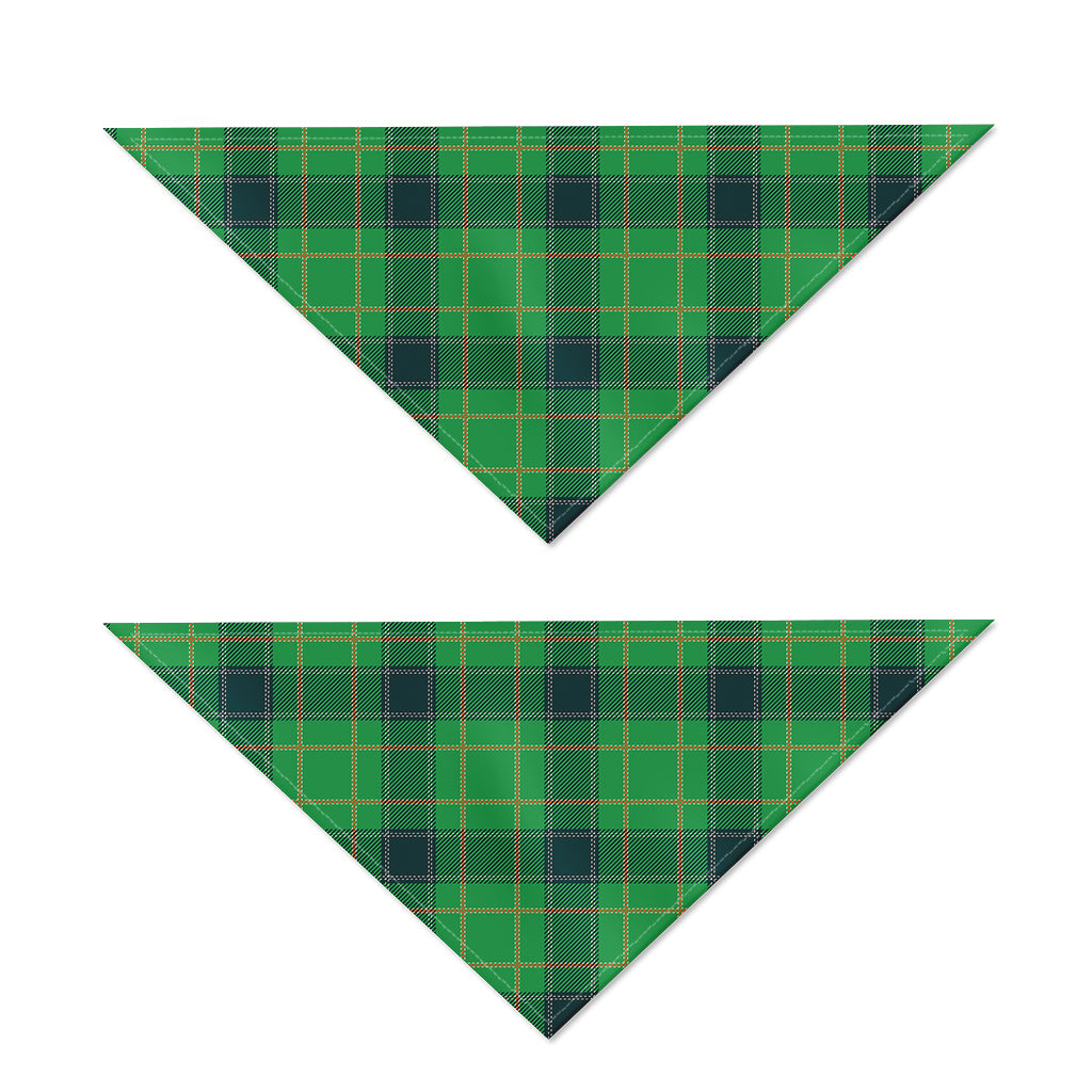 St. Patrick's Day Scottish Plaid Print Dog Bandana