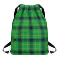 St. Patrick's Day Scottish Plaid Print Drawstring Backpack