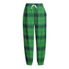 St. Patrick's Day Scottish Plaid Print Fleece Lined Knit Pants