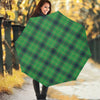 St. Patrick's Day Scottish Plaid Print Foldable Umbrella