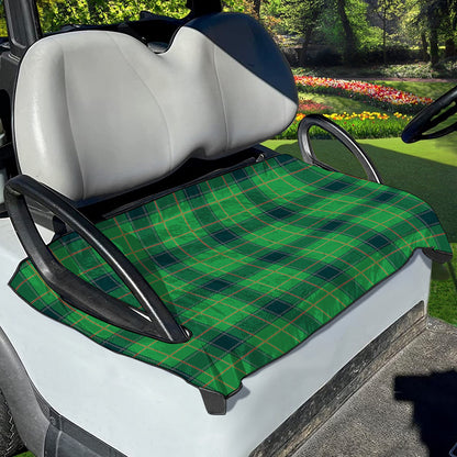 St. Patrick's Day Scottish Plaid Print Golf Cart Seat Cover
