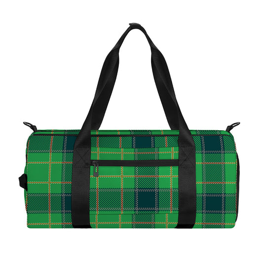 St. Patrick's Day Scottish Plaid Print Gym Bag