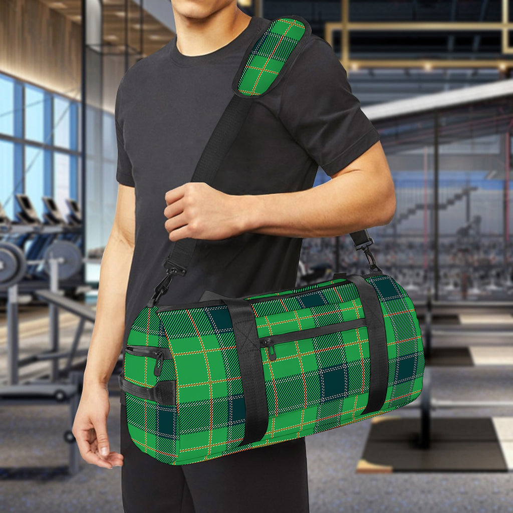 St. Patrick's Day Scottish Plaid Print Gym Bag