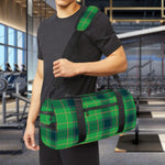 St. Patrick's Day Scottish Plaid Print Gym Bag
