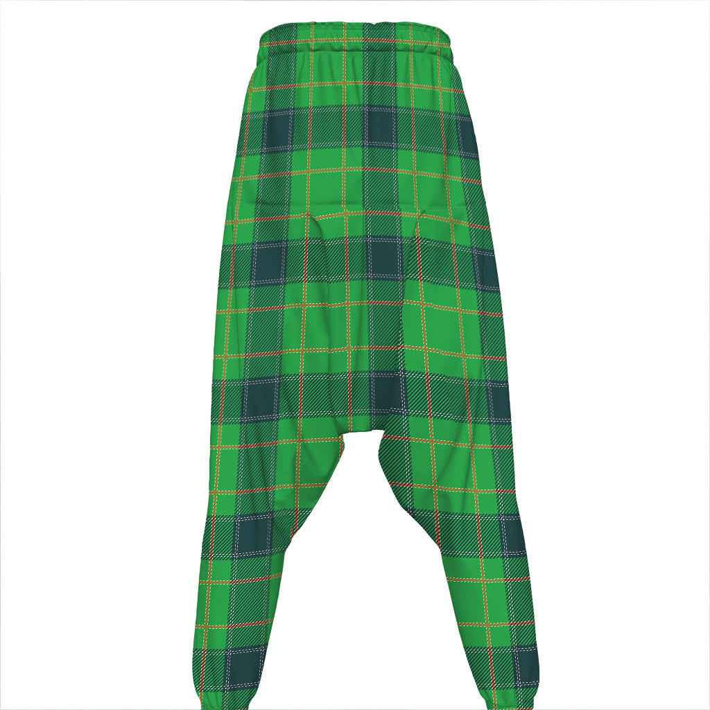 St. Patrick's Day Scottish Plaid Print Hammer Pants