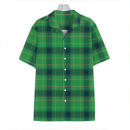 St. Patrick's Day Scottish Plaid Print Hawaiian Shirt
