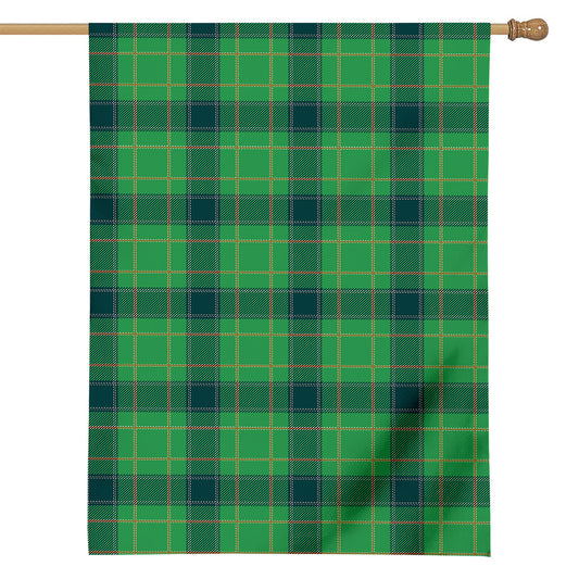 St. Patrick's Day Scottish Plaid Print House Flag