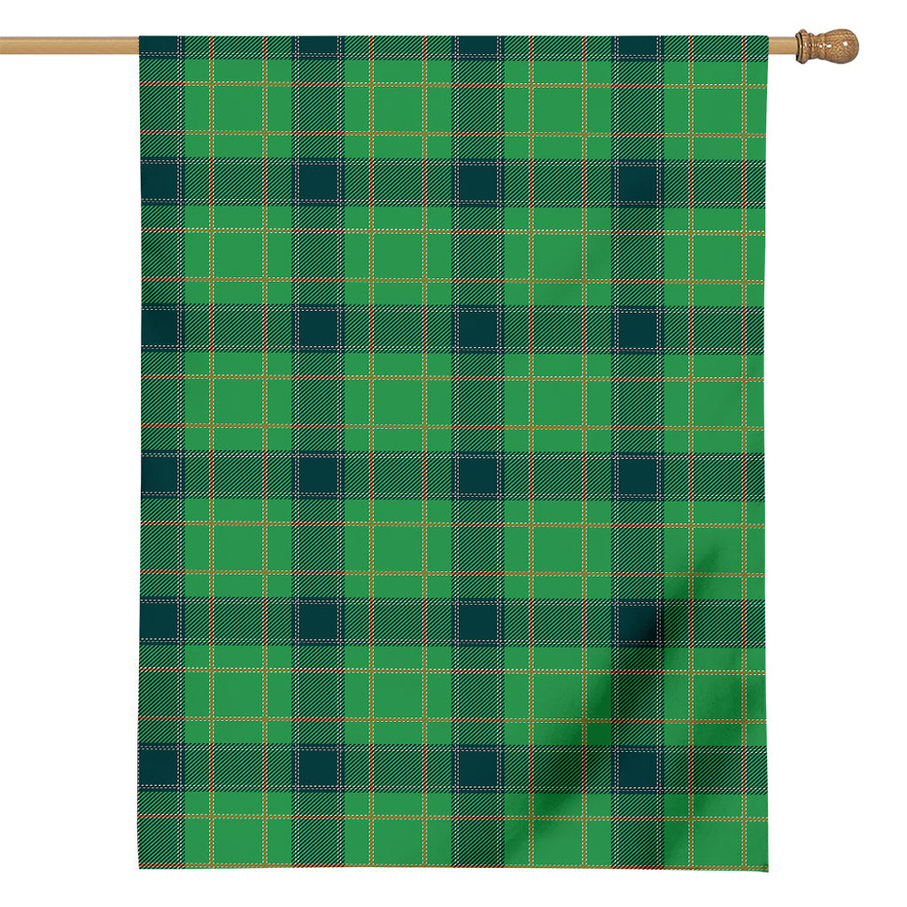 St. Patrick's Day Scottish Plaid Print House Flag