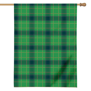 St. Patrick's Day Scottish Plaid Print House Flag