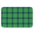 St. Patrick's Day Scottish Plaid Print Indoor Door Mat
