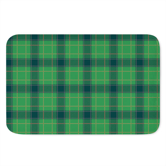 St. Patrick's Day Scottish Plaid Print Indoor Door Mat