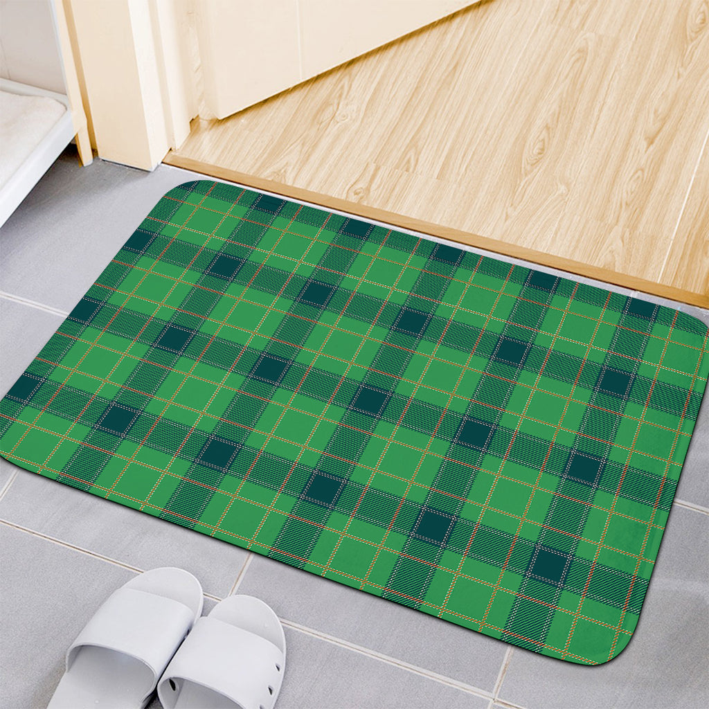 St. Patrick's Day Scottish Plaid Print Indoor Door Mat