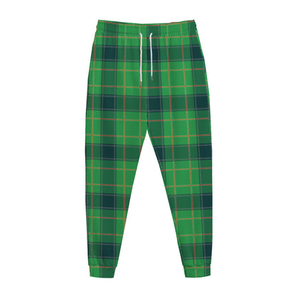 St. Patrick's Day Scottish Plaid Print Jogger Pants