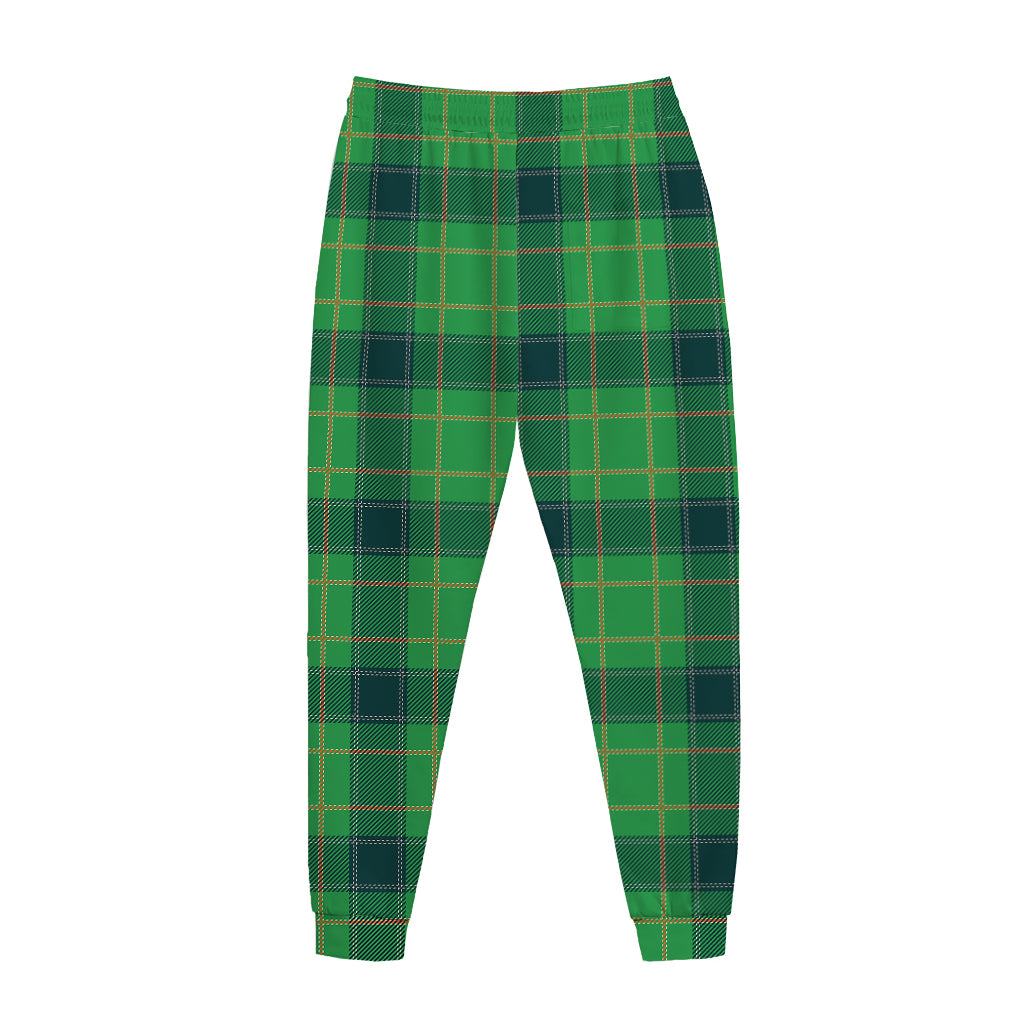 St. Patrick's Day Scottish Plaid Print Jogger Pants