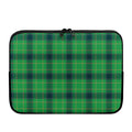 St. Patrick's Day Scottish Plaid Print Laptop Sleeve