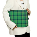 St. Patrick's Day Scottish Plaid Print Laptop Sleeve