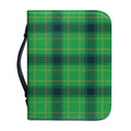St. Patrick's Day Scottish Plaid Print Leather Bible Cover