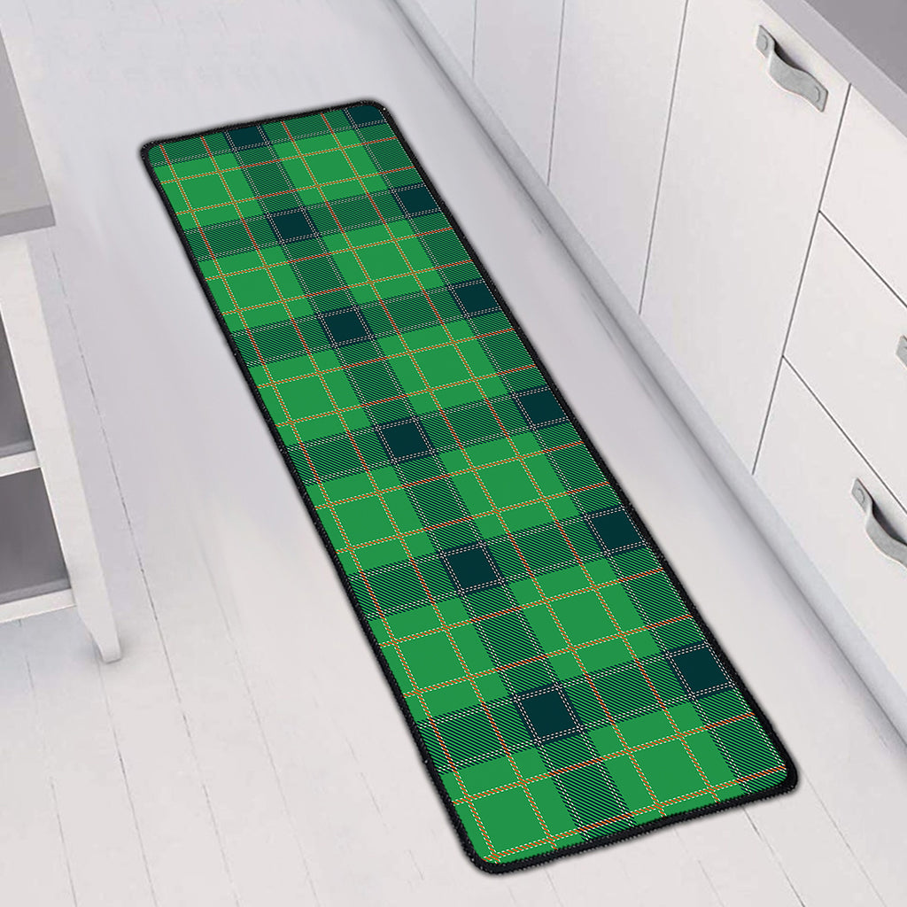 St. Patrick's Day Scottish Plaid Print Long Kitchen Mat