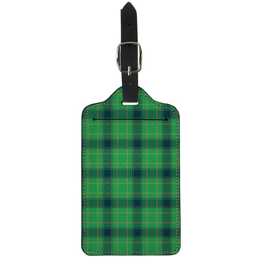 St. Patrick's Day Scottish Plaid Print Luggage Tag