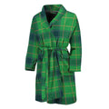 St. Patrick's Day Scottish Plaid Print Men's Bathrobe