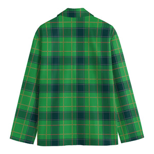 St. Patrick's Day Scottish Plaid Print Men's Blazer