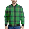 St. Patrick's Day Scottish Plaid Print Men's Bomber Jacket